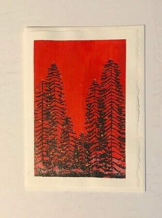 Trees, red and gold